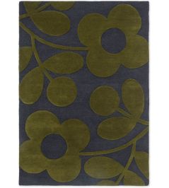 Sprig Stem Rug by Orla Kiely Marine Sprig Stem Rug by Orla Kiely Marine