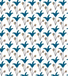 Spring Rhythm Wallpaper by Ottoline Blue Spring Rhythm Wallpaper by Ottoline Blue