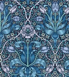 Spring Thicket Velvet Fabric by Morris & Co Midnight/Lilac Spring Thicket Velvet Fabric by Morris & Co Midnight/Lilac