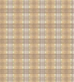 Squiggle Check Fabric by George & Minnie Walnut/Ochre Squiggle Check Fabric by George & Minnie Walnut/Ochre