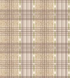 Squiggle Check Wallpaper by George & Minnie Walnut/Ochre Squiggle Check Wallpaper by George & Minnie Walnut/Ochre