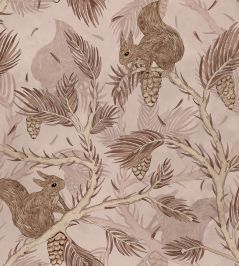 Squirrel Mountain Wallpaper by Rebel Walls Pink Squirrel Mountain Wallpaper by Rebel Walls Pink