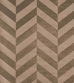 Staggered Chevron Sisal Wallpaper by Schumacher Brown Staggered Chevron Sisal Wallpaper by Schumacher Brown