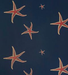 Starfish Wallpaper by Barneby Gates Navy/Sienna Starfish Wallpaper by Barneby Gates Navy/Sienna