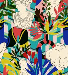 Statuario Wallpaper by MINDTHEGAP Blu Statuario Wallpaper by MINDTHEGAP Blu