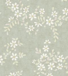 Stellata Wallpaper by Lewis & Wood Mistletoe Stellata Wallpaper by Lewis & Wood Mistletoe