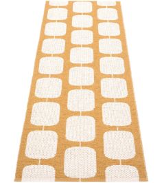 Sten Runner Rug by Pappelina Ochre/Vanilla Sten Runner Rug by Pappelina Ochre/Vanilla