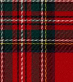 Stewart Royal Mod Fabric by The Isle Mill Red Stewart Royal Mod Fabric by The Isle Mill Red