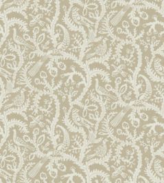 Stitched Birds Wallpaper by Josephine Munsey Greige Stitched Birds Wallpaper by Josephine Munsey Greige