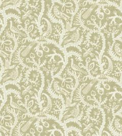 Stitched Birds Wallpaper by Josephine Munsey Sage Stitched Birds Wallpaper by Josephine Munsey Sage