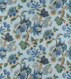 Stockbridge Fabric by Anna French Blue Stockbridge Fabric by Anna French Blue