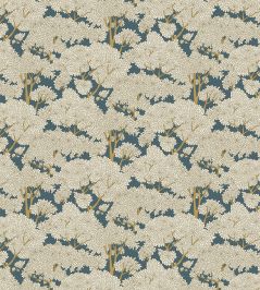 Stockend Woods Fabric by Josephine Munsey Navy and Ochre Stockend Woods Fabric by Josephine Munsey Navy and Ochre