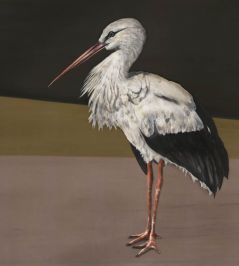 Stork Mother Mural by Coordonne Black Stork Mother Mural by Coordonne Black