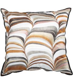 Strates Cushion 45 x 45cm by Maison Casamance Ambre Rose Poudre Strates Cushion 45 x 45cm by Maison Casamance Ambre Rose Poudre