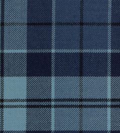 Strathclyde Blue Anc Fabric by The Isle Mill Blue Strathclyde Blue Anc Fabric by The Isle Mill Blue