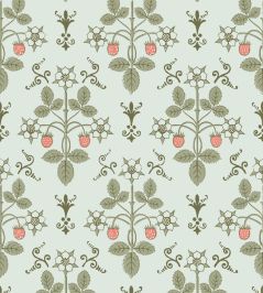Strawberry Wallpaper by Cole & Son Duck Egg Strawberry Wallpaper by Cole & Son Duck Egg