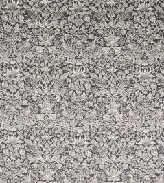 Strawberry Meadowfield in Vintage Velvet Fabric by Liberty Dark Pewter Strawberry Meadowfield in Vintage Velvet Fabric by Liberty Dark Pewter