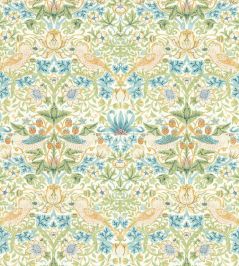 Strawberry Thief Wallpaper by Clarke & Clarke Apple/Blush Strawberry Thief Wallpaper by Clarke & Clarke Apple/Blush