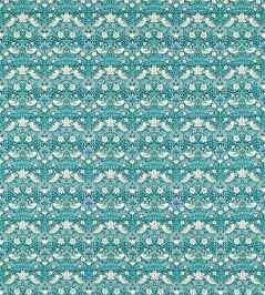 Strawberry Thief Fabric by Clarke & Clarke Teal Strawberry Thief Fabric by Clarke & Clarke Teal