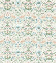 Strawberry Thief Fabric by Morris & Co Cochineal / Willow Strawberry Thief Fabric by Morris & Co Cochineal / Willow