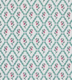 Strawberry Trellis Fabric by Barneby Gates Vintage Cream Strawberry Trellis Fabric by Barneby Gates Vintage Cream