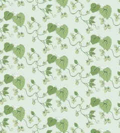 Strawberry Vine Fabric by Madeaux 02 Pale Blue Strawberry Vine Fabric by Madeaux 02 Pale Blue