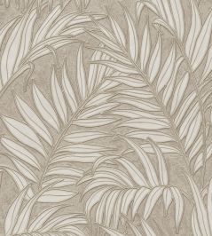 Stringed Leaves Wallpaper by Eijffinger Brown/Taupe Stringed Leaves Wallpaper by Eijffinger Brown/Taupe