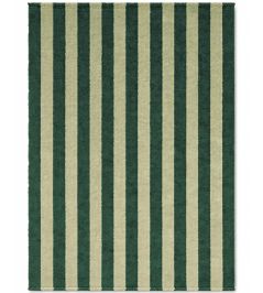 Stripes Cotton Rug by Lorena Canals Duck Green/Lint Stripes Cotton Rug by Lorena Canals Duck Green/Lint