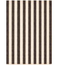 Stripes Cotton Rug by Lorena Canals Natural/Dark Grey Stripes Cotton Rug by Lorena Canals Natural/Dark Grey