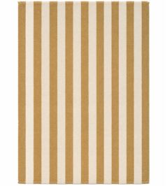Stripes Cotton Rug by Lorena Canals Natural/Dark Honey Stripes Cotton Rug by Lorena Canals Natural/Dark Honey