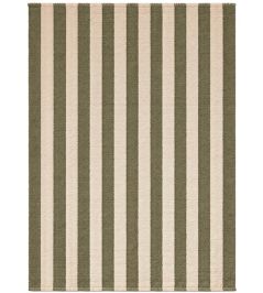 Stripes Cotton Rug by Lorena Canals Natural/Khaki Stripes Cotton Rug by Lorena Canals Natural/Khaki