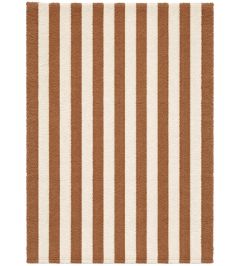 Stripes Cotton Rug by Lorena Canals Natural/Toffee Stripes Cotton Rug by Lorena Canals Natural/Toffee