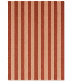 Stripes Cotton Rug by Lorena Canals New Terracotta/Pink Sand Stripes Cotton Rug by Lorena Canals New Terracotta/Pink Sand