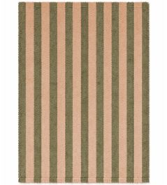 Stripes Cotton Rug by Lorena Canals Rose/Khaki Stripes Cotton Rug by Lorena Canals Rose/Khaki
