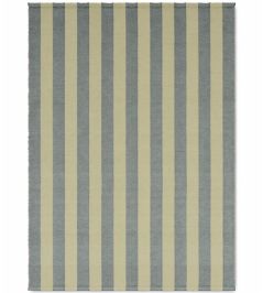 Stripes Cotton Rug by Lorena Canals Vintage Blue/Lint Stripes Cotton Rug by Lorena Canals Vintage Blue/Lint
