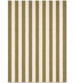 Stripes Wool Rug by Lorena Canals Khaki Stripes Wool Rug by Lorena Canals Khaki