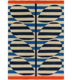 Stripy Stem Rug by Orla Kiely Azure Stripy Stem Rug by Orla Kiely Azure