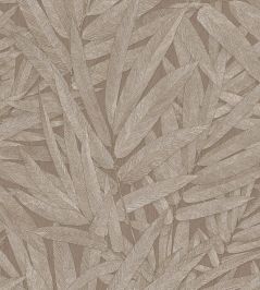 Structured Leaves Wallpaper by Eijffinger Brown/Taupe Structured Leaves Wallpaper by Eijffinger Brown/Taupe