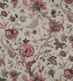 Delilah Fabric by Studio G Winterberry/Linen Delilah Fabric by Studio G Winterberry/Linen