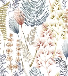 Summer Ferns Wallpaper by Ohpopsi Denim Summer Ferns Wallpaper by Ohpopsi Denim