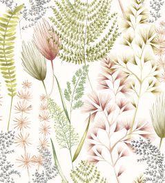 Summer Ferns Wallpaper by Ohpopsi Terracotta Summer Ferns Wallpaper by Ohpopsi Terracotta