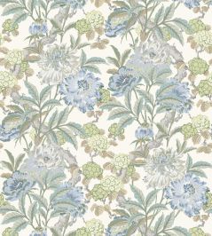 Summer Peony Wallpaper by GP & J Baker Aqua Summer Peony Wallpaper by GP & J Baker Aqua