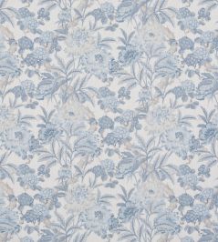 Summer Peony Fabric by GP & J Baker Blue Summer Peony Fabric by GP & J Baker Blue