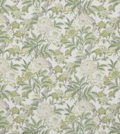 Summer Peony Fabric by GP & J Baker Green Summer Peony Fabric by GP & J Baker Green