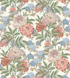 Summer Peony Wallpaper by GP & J Baker Red/Green Summer Peony Wallpaper by GP & J Baker Red/Green
