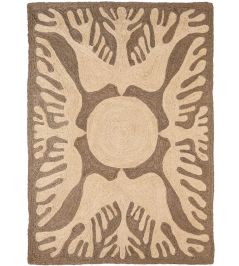 Sunbirds Rug by Nanimarquina Charcoal Sunbirds Rug by Nanimarquina Charcoal