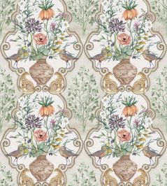 Sundara Wallpaper by Osborne & Little Linen/Coral Sundara Wallpaper by Osborne & Little Linen/Coral