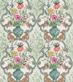 Sundara Wallpaper by Osborne & Little Sage/Pink Sundara Wallpaper by Osborne & Little Sage/Pink