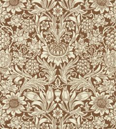 Sunflower Wallpaper by Morris & Co Chocolate/Cream Sunflower Wallpaper by Morris & Co Chocolate/Cream