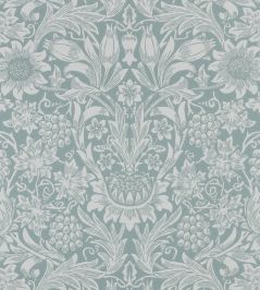 Sunflower Wallpaper by Morris & Co Light Teal Sunflower Wallpaper by Morris & Co Light Teal